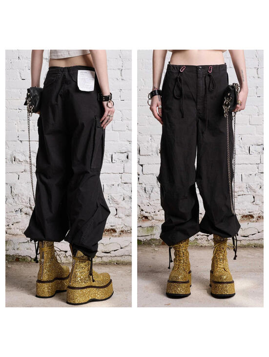 R13 Denim - NWT ~ R13 Balloon Army Pant in Black Size M